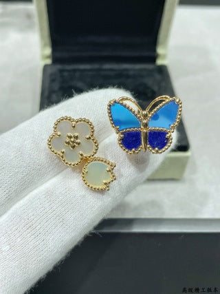 Van Cleef & Arpels Butterfly Blossom Duo Ring