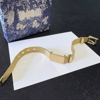 Dior Signature Mesh Plaque Bracelet
