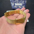 Dior Signature Mesh Plaque Bracelet