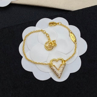 Louis Vuitton Heart Frame Pavé Charm Bracelet