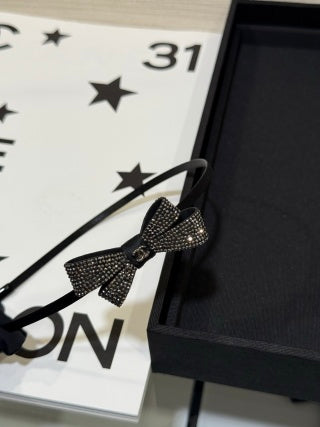 Chanel Elegant Crystal Ribbon Headband