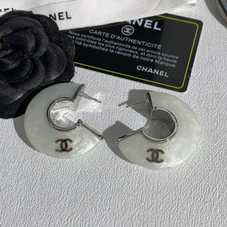 Chanel Pearl Shell Statement Earrings