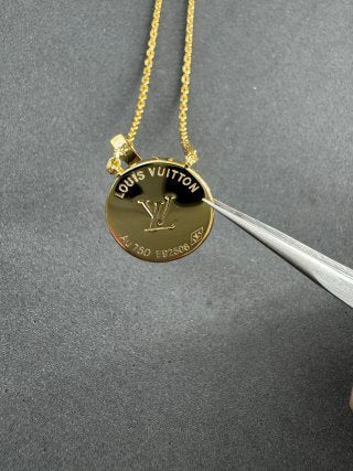 Louis Vuitton Emerald Blossom Medallion Pendant Necklace