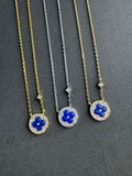 Louis Vuitton Sapphire Blossom Medallion Pendant Necklace