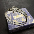 Dior CD Beaded Chain Cuff Bracelet