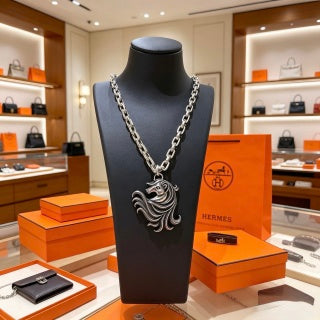 Hermès Équestre Stallion Pendant Necklace