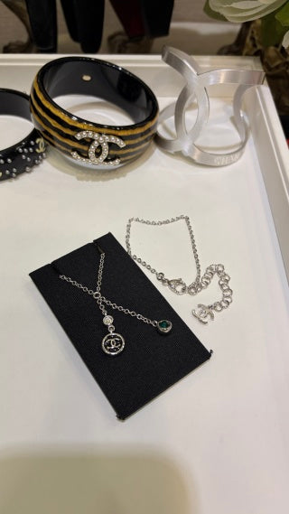 Chanel Elegant Layered Signature Pendant Necklace