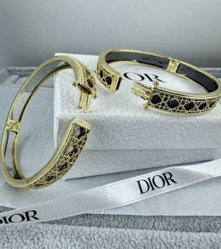 Dior Oblique Lacework CD Cuff Bracelet