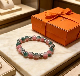 Hermès Aquarelle Gemstone Bead Bracelet