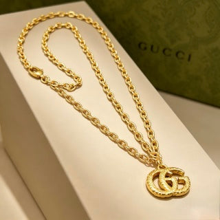 Gucci Interlocking G Mini Pendant Chain Necklace