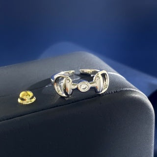 Gucci Horsebit Open Band Ring