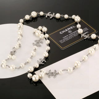 CHANEL Pearl Garden CC Statement Necklace