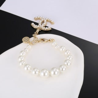 CHANEL Pearl Grace Crystal Bracelet