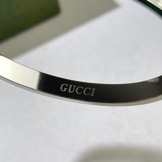 Gucci GG Medallion Crystal Detail Cuff Bracelet