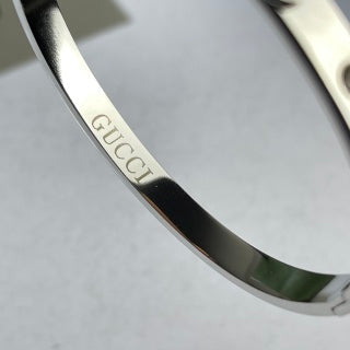Gucci GG Minimal Crystal Rivet Cuff Bracelet