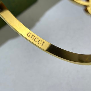 Gucci GG Rope Detail Cuff Bracelet