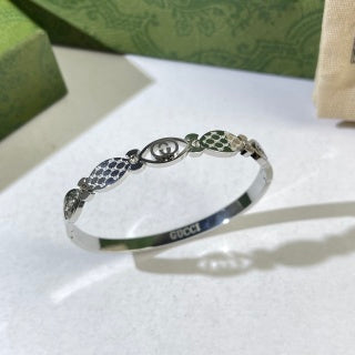 Gucci GG Rope Detail Cuff Bracelet