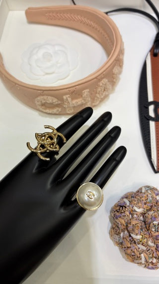 Chanel Pearl Signature Statement Ring