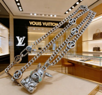 Louis Vuitton Animal Charm Pendant Necklace