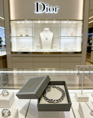Dior Oblique Woven Chain Link Bracelet