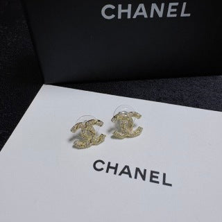 CHANEL Radiant Loop CC Stud Earrings