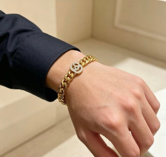 Gucci Interlocking G Chunky Chain Link Bracelet