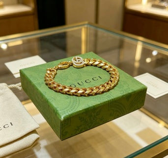 Gucci Interlocking G Chunky Chain Link Bracelet