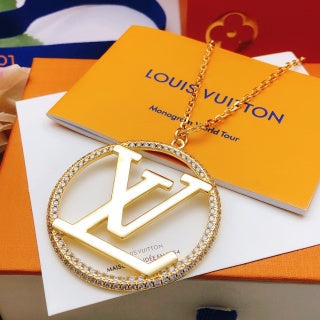 Louis Vuitton Circle Signature Pendant Necklace