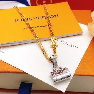 Louis Vuitton Mini Trunk Pendant Necklace