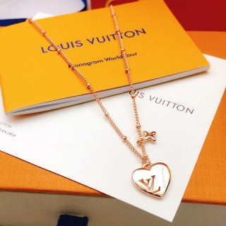Louis Vuitton Heart Lock Pendant Necklace