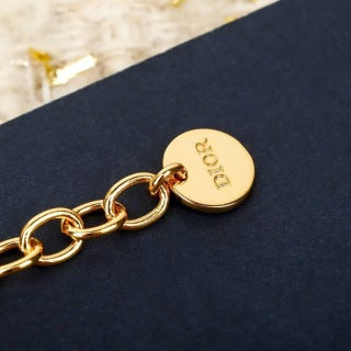 Dior Liora Pearl Letter Pendant Necklace