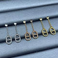 Hermès Oval Link Drop Stud Earrings