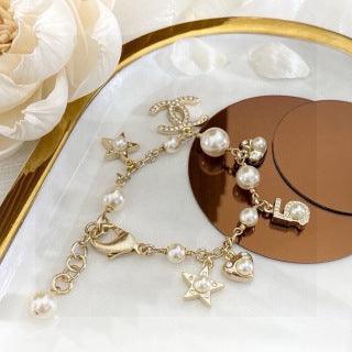 Chanel Romantic Pearl Charm Bracelet