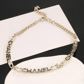 Chanel Elegant Letter Charm Chain Necklace