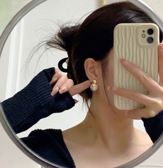 Chanel Timeless Pearl Sphere Earrings