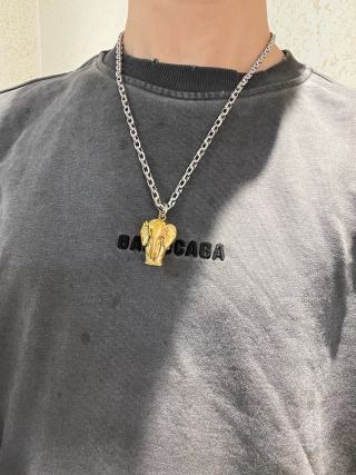 Gucci Lion Head Pendant Chain Necklace