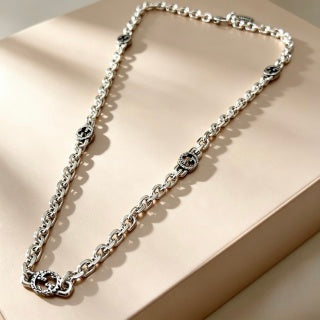 Gucci Interlocking G Oval Link Chain Necklace