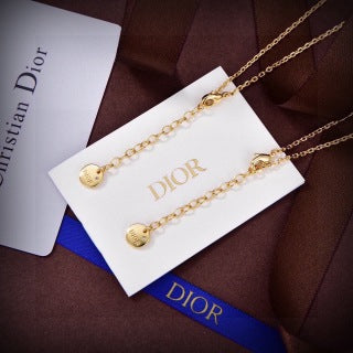 Dior Liora Black Pearl Drop Pendant Necklace