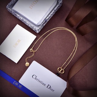 Dior Liora Black Pearl Drop Pendant Necklace