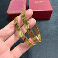 CARTIER Marvion Textured Screw Bangle