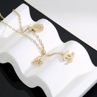 Chanel Gold Charm CC Pendant Necklace – Elegant Luxury Fashion Jewelry