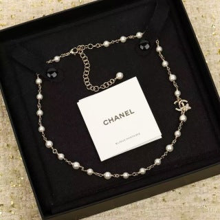 Chanel Pearl Chain CC Necklace – Elegant Luxury Fashion Jewelry