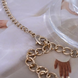 Chanel Crystal CC Gold Chain Necklace – Elegant Luxury Fashion Jewelry