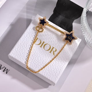 Dior Liora Star Ribbon Chain Brooch