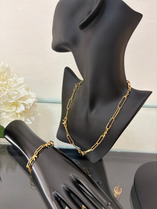 Dior Elowen Ribbon Link Chain Bracelet