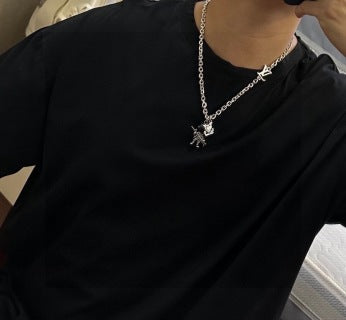 Louis Vuitton Monogram Eclipse Charm Pendant Necklace