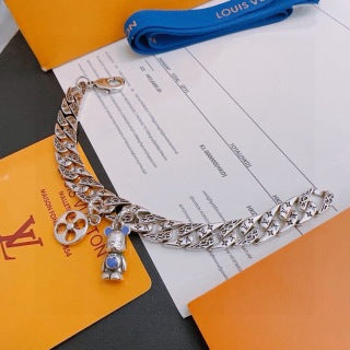 Louis Vuitton Monogram Double Layer Charm Bracelet