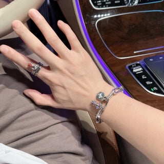 Louis Vuitton Monogram Charm Bead Link Bracelet