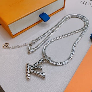 Louis Vuitton Monogram Arrow Pendant Chain Necklace