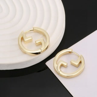 Gucci Interlocking G Mini Hoop Stud Earrings